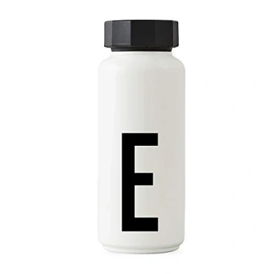 Imagen de Design Letters Botella de Agua Blanco 500 Ml (A Z) Acero Inoxidable para niño, adults Termica Libre BPA/BPS Cantimplora Termo con Aislamiento Vacío Doble Pared