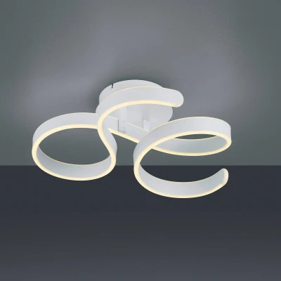 Imagen de Trio Leuchten Francis 671310131 Lámpara LED de techo (metal mate, incluye bombilla 40 W, regulador intensidad)