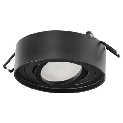 Imagen de EDO, lámpara empotrada en el techo SKAND 1 MINI BLACK, LED redonda negra, foco empotrado de aluminio, LED, EDO777127