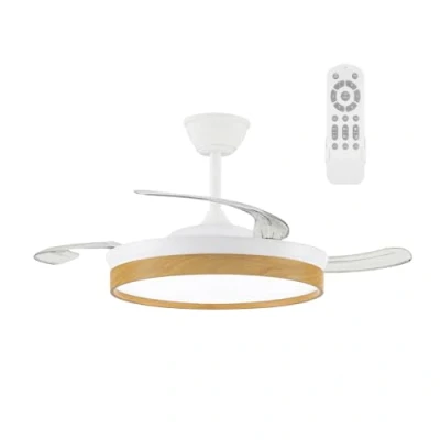 Imagen de wonderlamp Ventilador LED con aspas retráctiles Cosmatos CCT Dim (45W)