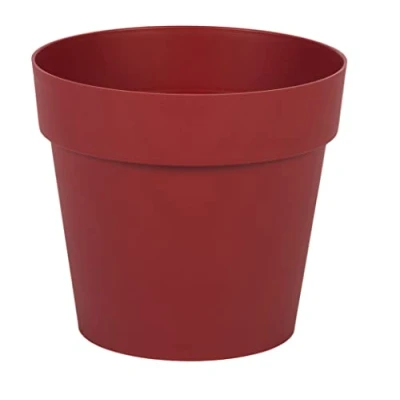 Imagen de EDA Maceta Redonda Toscana Ø 15 cm Volumen 1,6 L 15,3 x 13,7 Rojo Rubí