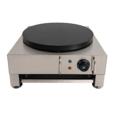 Imagen de CW B1 40cm 2.8KW Crepera Eléctrica Creperas Placa para Crepes Crepa Gastro Silver/Negro Revestimiento Antiadherente,Para