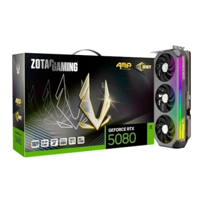 Imagen de Zotac Gaming GeForce RTX 5080 AMP Extreme Infinity 16GB GDDR7 Reflex 2 AI DLSS4