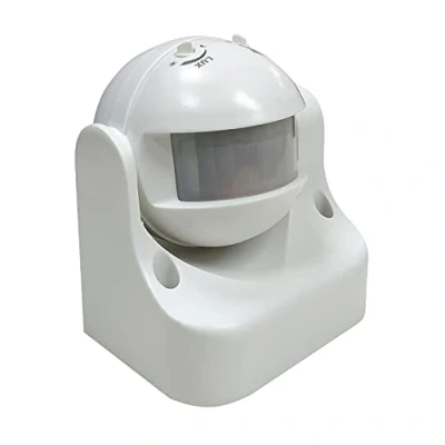 Imagen de LED ATOMANT Pack 2X Detector de Movimiento Infrarrojos Orientable Superficie, con Sensor Luminico Regulable, Alcance 6m, Angulo deteccion 180º, para