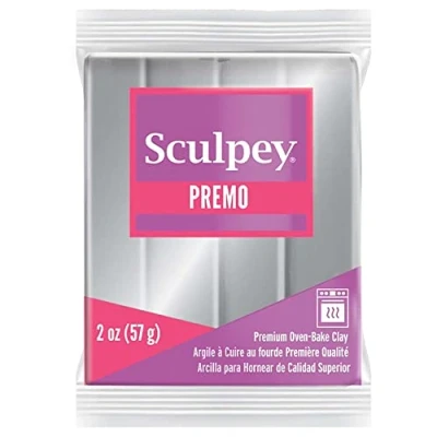 Imagen de Premo Sculpey ISCPE025129 Compuesto de Modelado para Escultura, Color Plateado