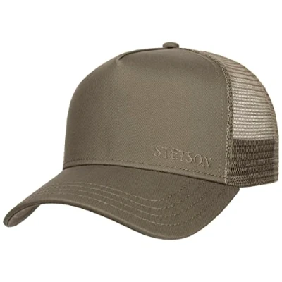 Imagen de Stetson Gorra Classic Cotton Trucker Small Hombre de Malla béisbol Camionero Snapback, con Visera, Visera Verano/Invierno Talla única Caqui