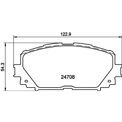 Imagen de HELLA 8DB 355 013 901 Juego de pastillas freno no preparado para indicador desgaste TOYOTA: Yaris II Hatchback, III Hatchback