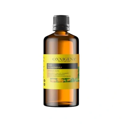 Imagen de Oxxigena Aceite (Oleolito) de Caléndula 250 ml Indicado para cicatrices, fisuras, enrojecimiento y quemaduras solares. Nutritivo calmante pieles sensibles delicadas Vegano, sin OGM
