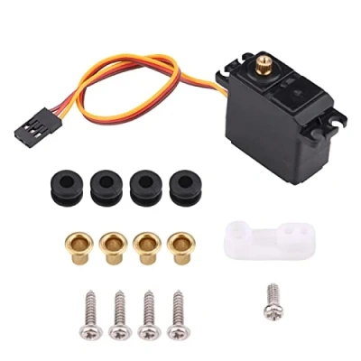 Imagen de Oumefar 2.2kg Metal Gear Impermeable Servo Accesorio de Control Remoto para 1/16 1/14 1/12 RC Car