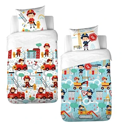 Imagen de Coste Deco Juego de funda nórdica 140 x 200 cm y 1 almohada 63 cm, 100 % algodón