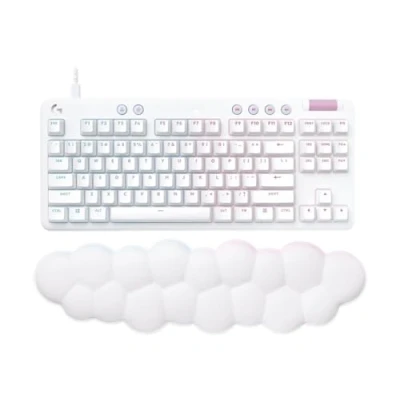 Imagen de Teclado gaming Logitech G G713 Linear Aurora Collection, USB, Reposamanos, Retroiluminación, RGB Lightsync, Controles multimedia, Blanco