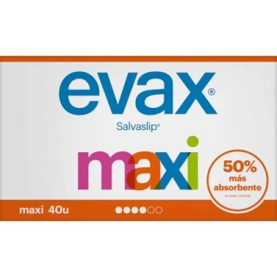 Imagen de Evax Salvaslip Maxi, 40 Unidades, Siéntete Fresca y Limpia Durante Todo el Día