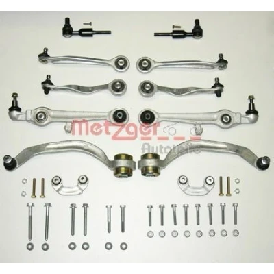 Imagen de METZGER 59000548 Juego de reparación del brazo suspensión Eje delantero con material fijación spareparts AUDI: A4 B5 Berlina, A6 C5 Avant