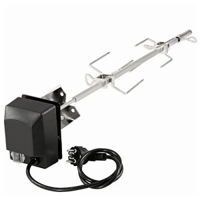 Imagen de BBQ TORO Asador Eléctrico Giratorio Automático para Barbacoa I Acero Inoxidable de Gas Weber Spirit Brocheta con Motor Rotisserie