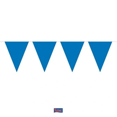 Imagen de Creative Guirnalda para fiestas de 10 m y 15 banderas, color azul (22620)