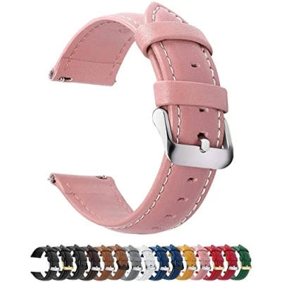 Imagen de Fullmosa Axus Correa Piel Para Reloj,Correa/Banda/Pulsera/Strap 14mm 16mm 18mm 19mm 20mm 22mm 24mm Samsung Galaxy Watch 5/4/3,Huawei GT2,Garmin Watch.