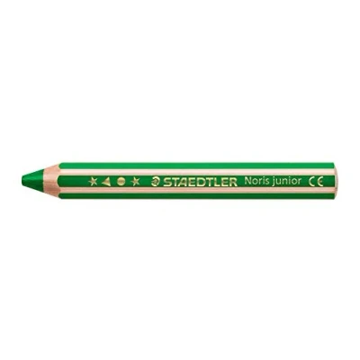 Imagen de STAEDTLER Noris Junior 140 5 Lápiz de colores (3 en 1, 6 unidades), color verde