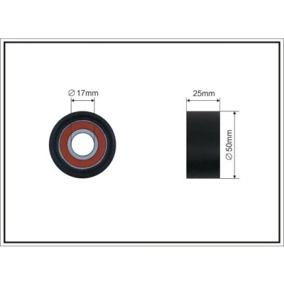 Imagen de CAFFARO 500646 Rodillo Guia SEAT: Leon IV Sportstourer