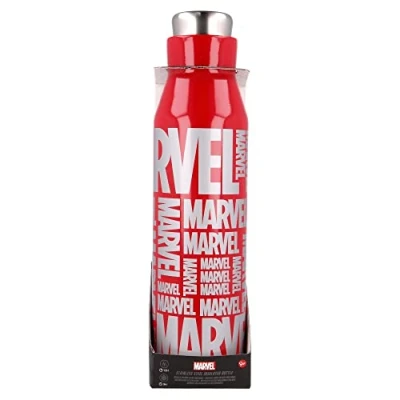 Imagen de Botella reutilizable térmica de acero inoxidable 580 ml Marvel