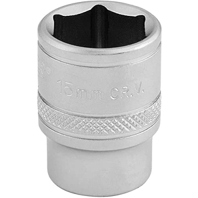 Imagen de Draper D MM/MS Square Drive 6 Punto Metric Socket, azul, 15 mm 3/8 inch