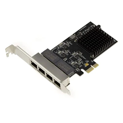Imagen de Kalea INFORMATIQUE Tarjeta controladora PCIe 4 Puertos RJ45 Gigabit Ethernet 10 100 1000 Mbps LAN con chipset cuádruple Realtek RTL8111H