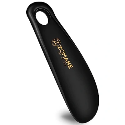Imagen de ZOMAKE Calzador de Zapatos 18.5CM Plastico Calzadores para Personas Mayores con Colgante Agujero Shoe Horn Fácil Utilizar