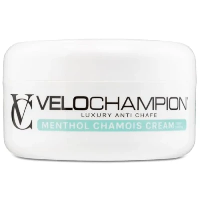 Imagen de VeloChampion Crema Antirozaduras Lujosa Mentol para Ciclismo y Carrera Badana de Vegana Reduce Fricción en Muslos Pies (150ml)