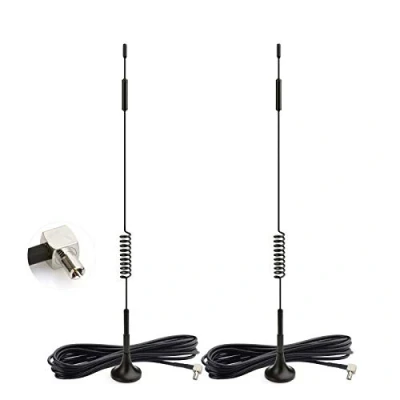 Imagen de Bingfu Antena 4G LTE TS9 Exterior 7dBi Base Magnética (Paquete de 2) Compatible con Orange Vodafone Movistar Yoigo Netgear Huawei MiFi Mobile Hotspot Router Módem USB Aircards