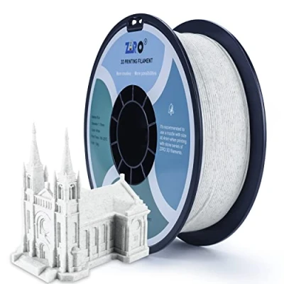 Imagen de ZIRO Filamento de mármol PLA 1,75mm impresora 3D Serie 1KG, precisión dimensional +/ 0,05mm,mármol