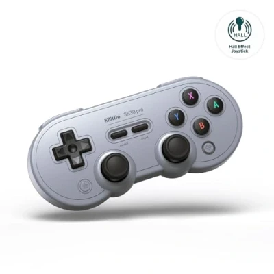 Imagen de 8BitDo SN30 Pro Bluetooth Controller, Hall Effect Joystick Update, Compatible with Switch, PC, macOS, Android, Steam Deck &amp; Raspberry Pi (G Classic)