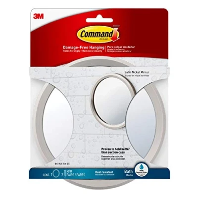 Imagen de Command BATH35 SN ES Espejo de Baño, Níquel Satinado, Standard