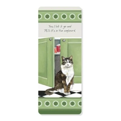 Imagen de Little Dog Laughed Cat I Let It Go Marcapáginas ideal para regalar a los amantes de libros LDBM06