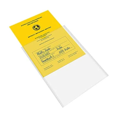 Imagen de mtb more energy® 4 fundas para cartilla de vacunación recientes documentos (tamaño 13 x 9,3 cm, fecha exposición a partir 2005), transparente mate