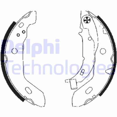 Imagen de DELPHI LS1841 Zapatas de Freno 180 42 MERCEDES BENZ: Clase A