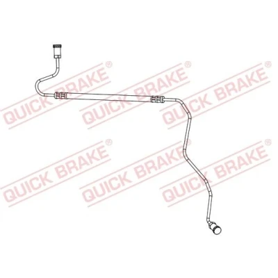 Imagen de QUICK BRAKE 96.017 Latiguillos de Freno 650 M10x1 PEUGEOT: 207 Hatchback, SW