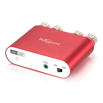 Imagen de Nobsound mini Amplificador digital NS 10G PRO Hi Fi DSP 100 W (50 x 2), Bluetooth 5.0, 2.0 canales, estéreo, para altavoces domésticos (con fuente de alimentación)