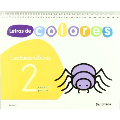 Imagen de Letras de colores, lectoescritura, Educación Infantil. Cuaderno 2 (pauta) 9788429480658 (CUADERNOS)