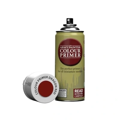 Imagen de The Army Painter, Colour Primer Dragon Red, 400 ml Pintura Modelismo Spray Rojo Dragón Imprimacion Plastico Miniaturas para Warhammer Figuras y D&amp;D Miniatures
