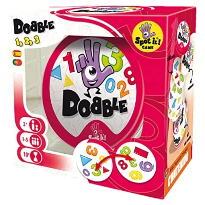 Imagen de Zygomatic Dobble Formas y Números Juego De Cartas Infantil Acción Reflejos a Partir 3 Años 2 8 Jugadores 15 Minutos por Partida Español Portugués