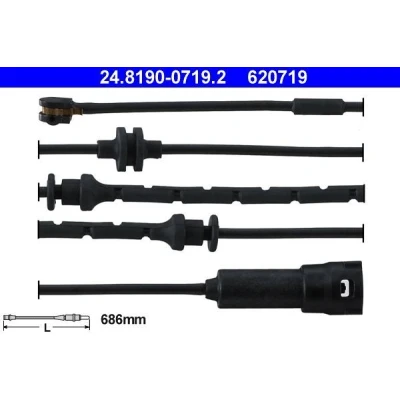 Imagen de ATE 24.8190 0719.2 Sensor de Desgaste Pastillas Frenos OPEL: Vectra C Berlina, CC, Signum CC