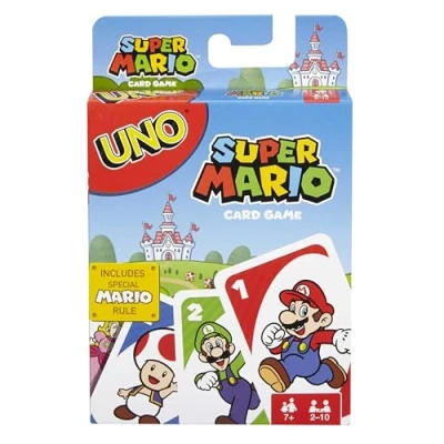 Imagen de Mattel Games UNO Super Mario Bros, juego de cartas (Mattel DRD 00)