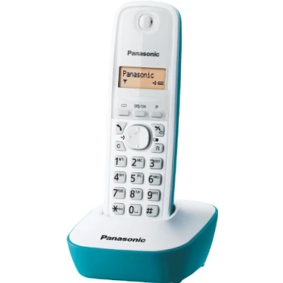 Imagen de Panasonic KX TG1611FRW Teléfono Fijo inalámbrico DECT, Color Azul [Importado de Francia] [versión importada]