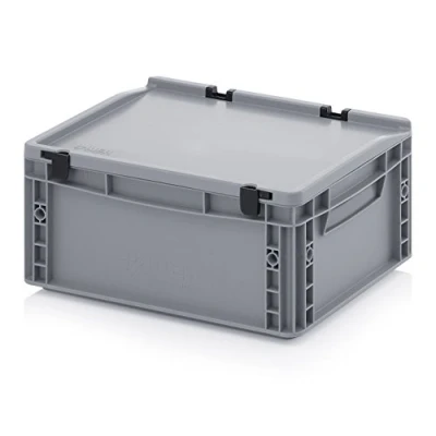 Imagen de Auer Packaging Eurobox Recipiente (40 x 30 18,5 cm, con tapa bisagras, incluye metro plegable)