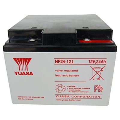 Imagen de Yuasa NP24 12 Bleibatería recargable 12V 24Ah Blei Vlies (AGM) (B x H T) 166 125 175mm M5 Schraubans