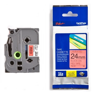 Imagen de Brother TZE451 Cinta, color negro y rojo