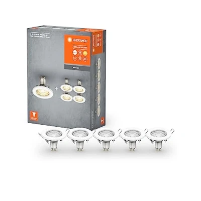 Imagen de LEDVANCE foco LED GU10 Recessed 5 ud blanco
