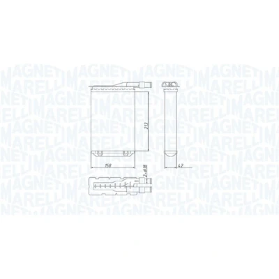 Imagen de Radiador de calefacción MAGNETI MARELLI 350218489000