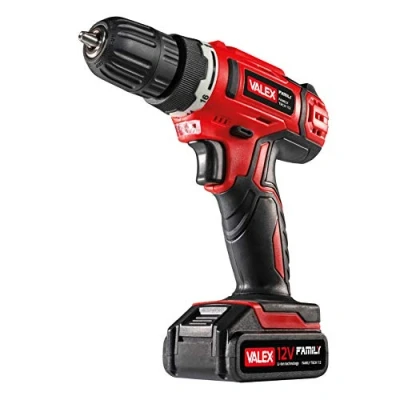 Imagen de Valex Taladro atornillador Family Tech 112 Batería de litio Tensión 12V 3/8 pulgadas Modelo n. 1429400