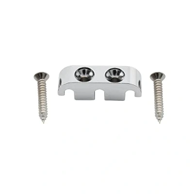 Imagen de Musiclily Pro 25mm Latón Guia Cuerda Bajo String Guide Retainer para Eléctrico 5 Cuerdas, Cromado