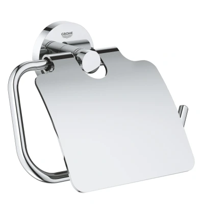 Imagen de Grohe Essence Portarrollos de baño con tapa y acabado cromado (Ref. 40367001)